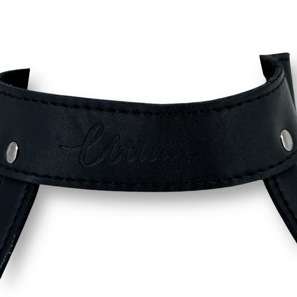 Faux Leather Chest Harness One Size Buckle Closure - Picture 4 of 6